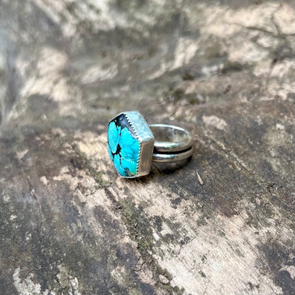 Hexagon Turquoise Ring