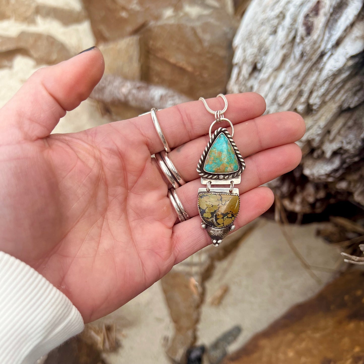 Waverly Hinged Turquoise Necklace