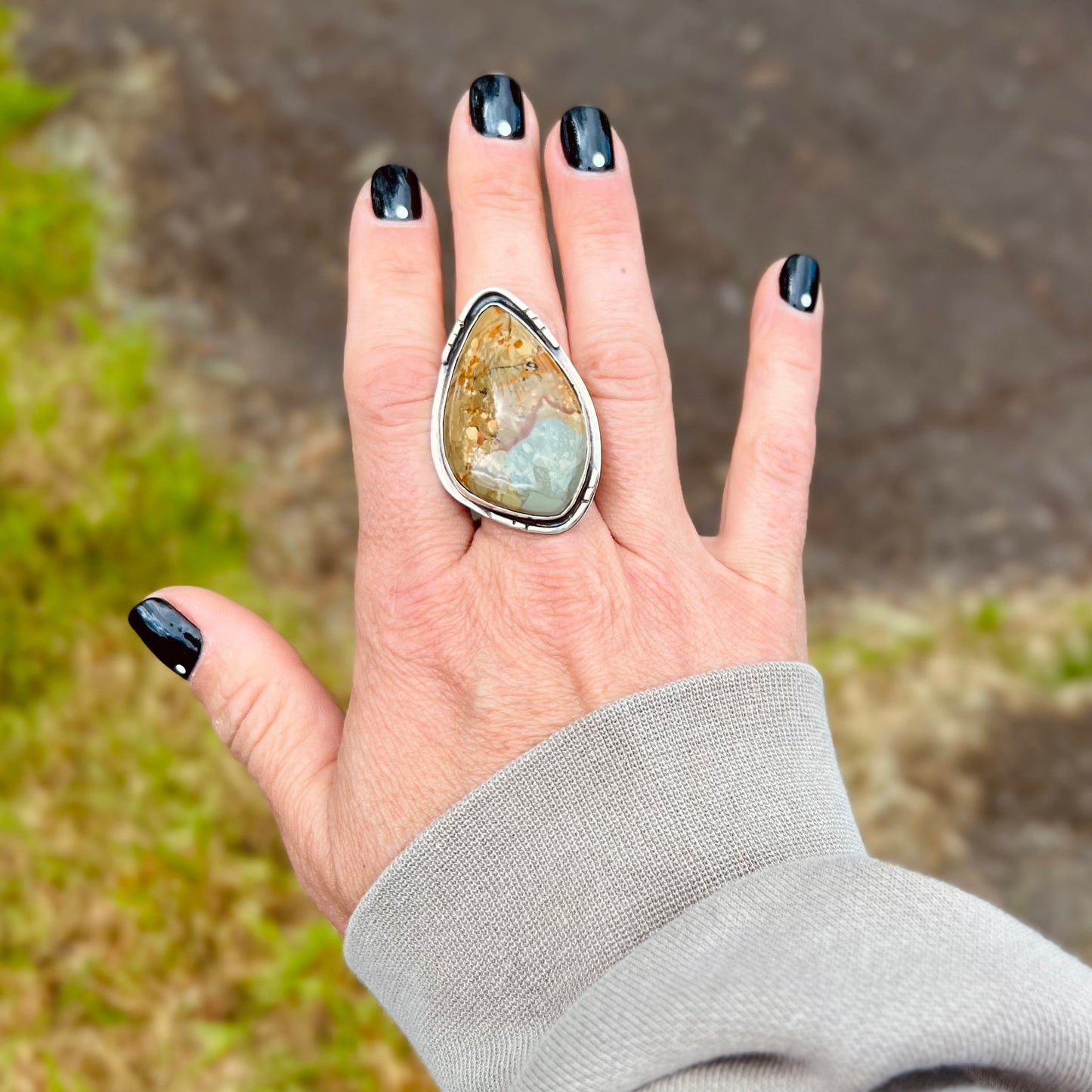 “Boulder” Jasper Ring