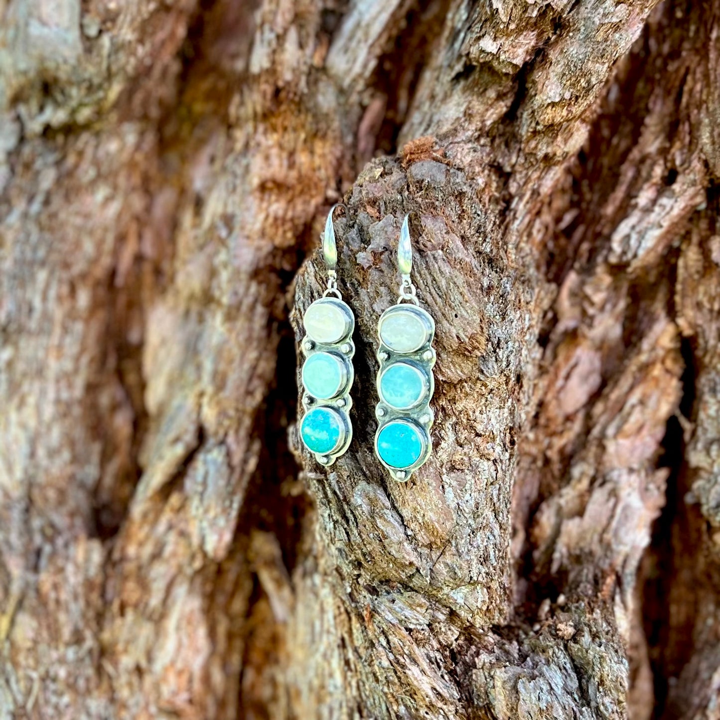 Darcy Boho Gemstone Dangle Earrings