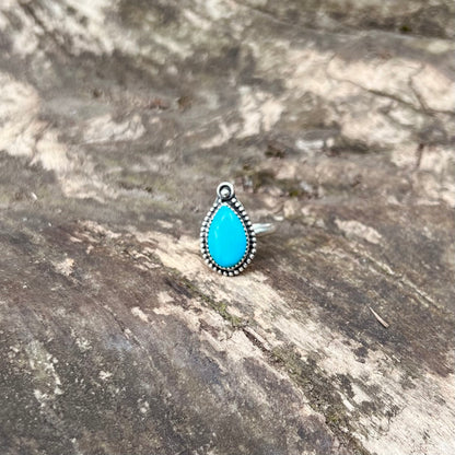 "Sundrop" Sterling Silver + Turquoise Ring