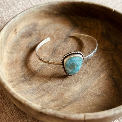 Ice Noches Larimar Cuff Bracelet