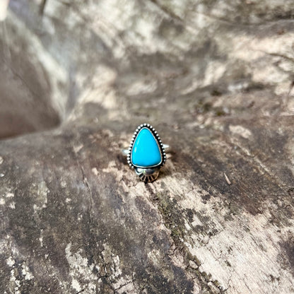 "Stella" Sterling Silver & Natural Turquoise Ring