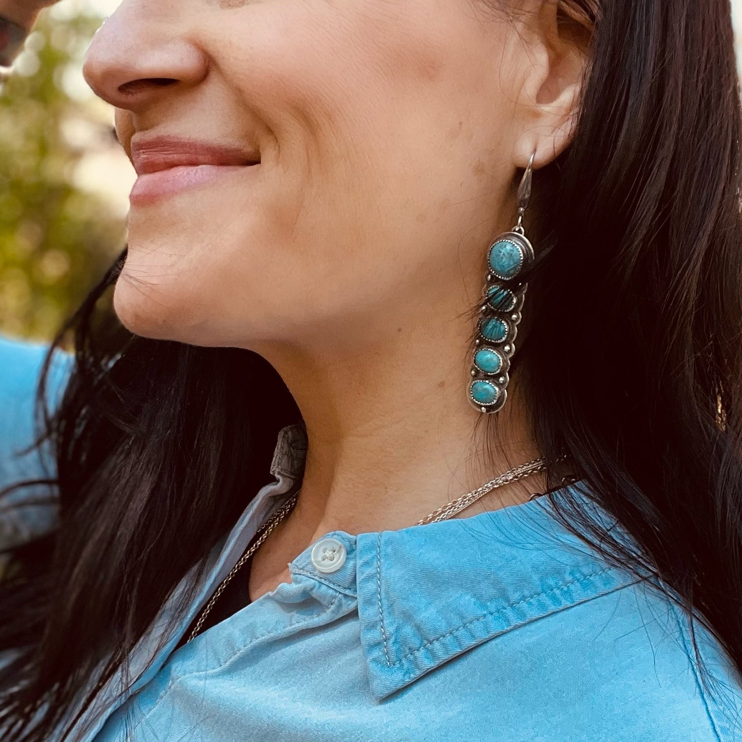 Vera SonoranTurquoise Dangle Earrings