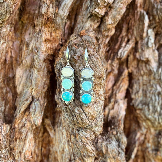 Darcy Boho Gemstone Dangle Earrings