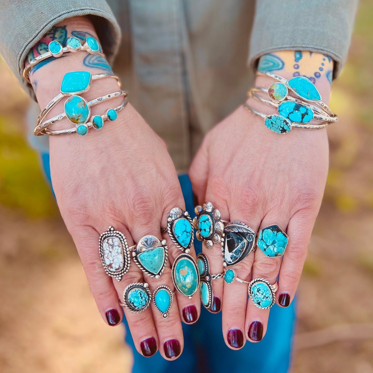 Hexagon Turquoise Ring