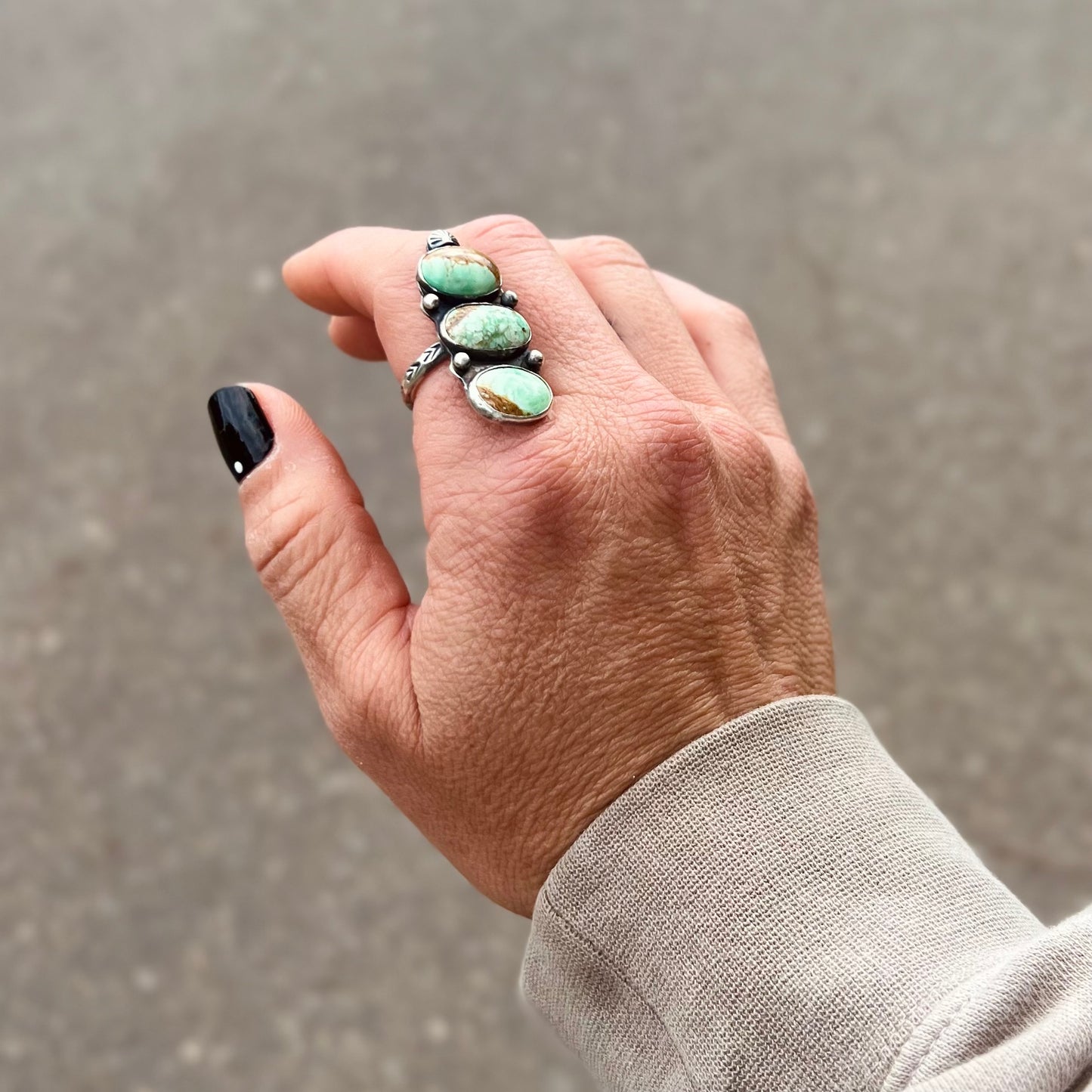 “Shores” Variscite + Sterling Silver Ring