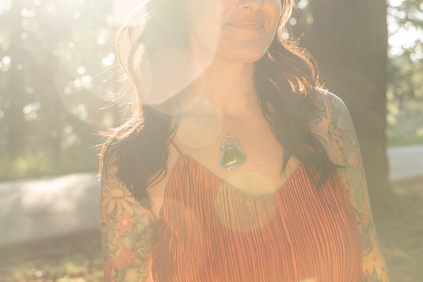 "Esmerelda" Sun Halo Necklace