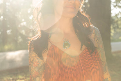 "Esmerelda" Sun Halo Necklace