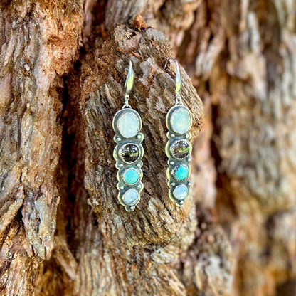 Luna Gemstone Dangle Earrings