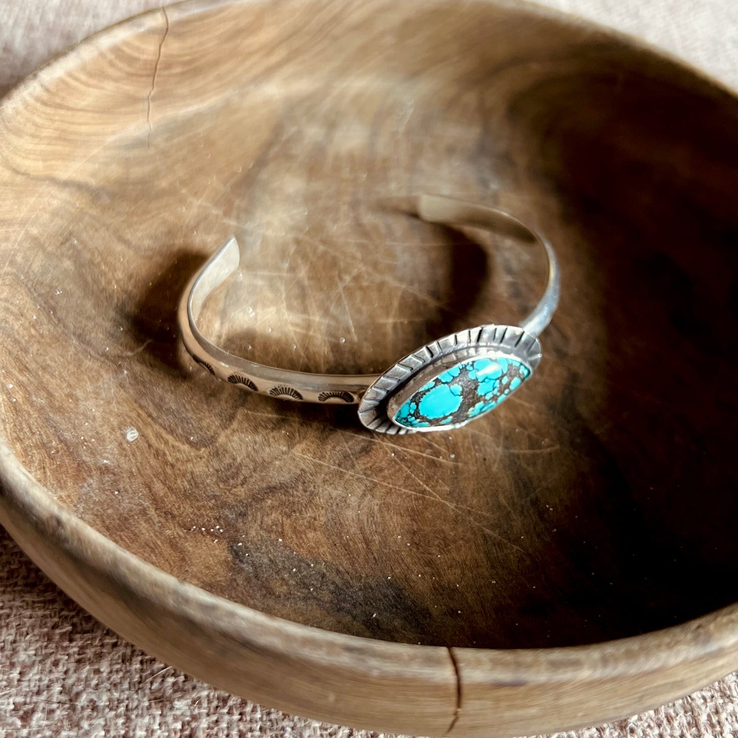 Ojos Turquoise Cuff Bracelet