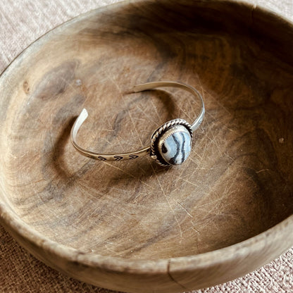 Dusky Haze Jasper Cuff Bracelet