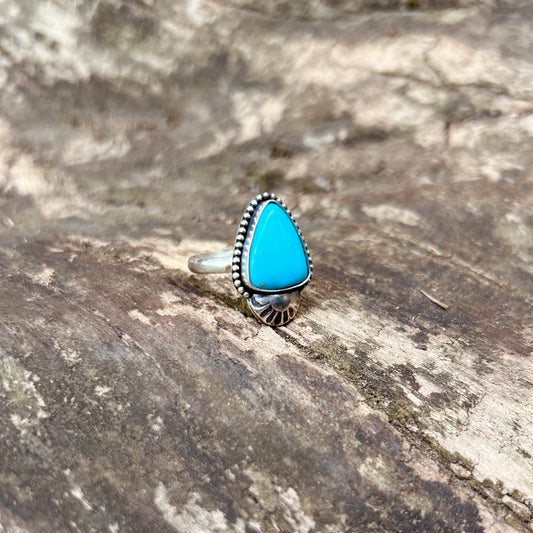 "Stella" Sterling Silver & Natural Turquoise Ring