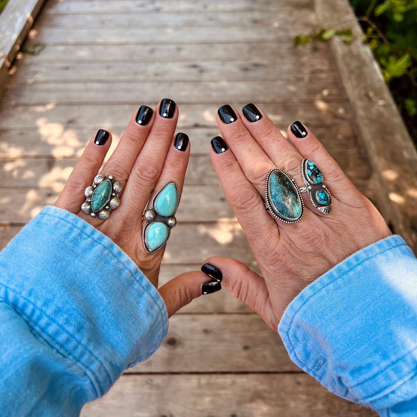 Morning Glory Turquoise Ring