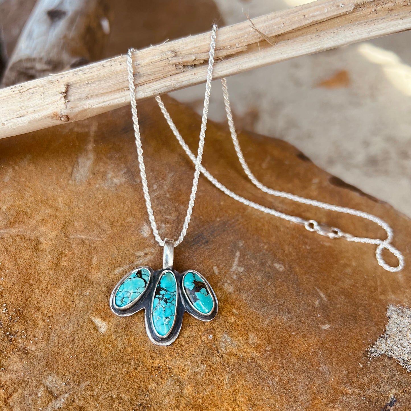 Trinity Triple Turquoise Necklace