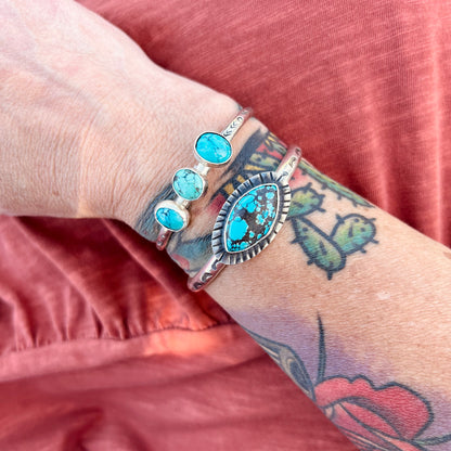 Ojos Turquoise Cuff Bracelet