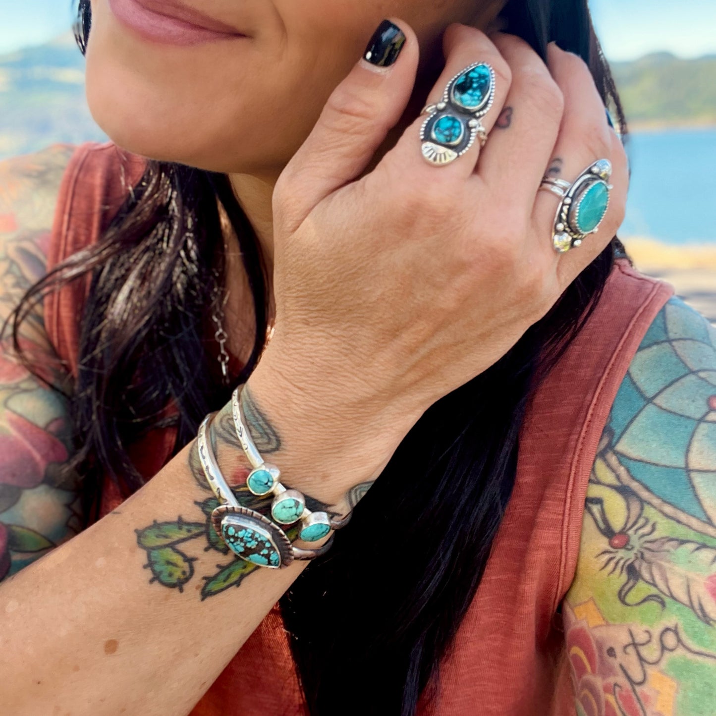 In with the Tide Turquoise Ring